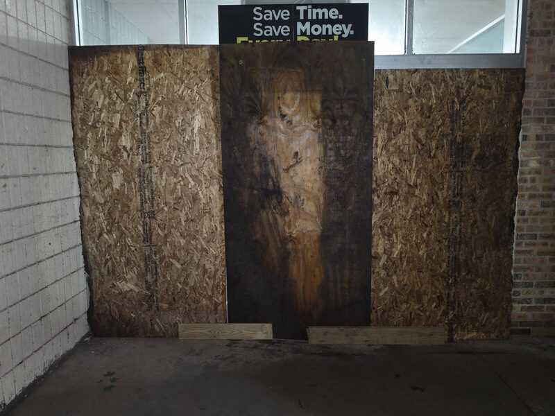 Before: Commercial storefront: new automatic doors